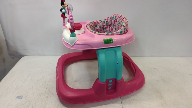 Photo 2 of Disney Baby Ready, Set, Walk! DX Developmental Walker, Minnie Grey Dots
