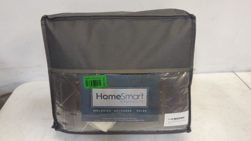 Photo 3 of HomeSmart Products Weighted Blanket King Size 50 lbs 88x96 - The Heaviest Weighted Blanket for Couples On The Market - 400 Thread Count Ultra Softness - Perfect for California King Beds (50lbs Grey) King | 50lbs Dark Grey