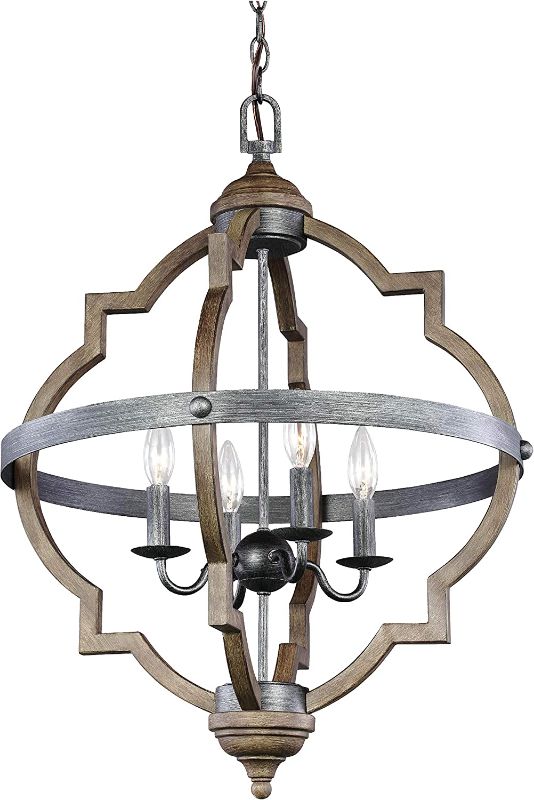 Photo 1 of Sea Gull Lighting 5124904-846 Socorro Four Hall/Foyer Hanging Modern Light Fixture, Stardust Finish
