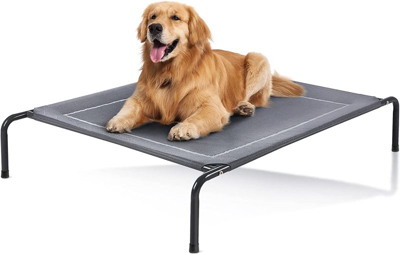 Photo 1 of Love's cabin Outdoor Elevated Dog Bed - 43in Pet Dog Beds for Extra Large Medium Small Dogs - Portable Dog Cot for Camping or Beach, Durable Fall Frame Raised Dog Bed with Breathable Mesh
