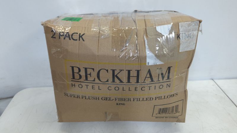 Photo 2 of Beckham Hotel Collection Bed Pillows King Size Set of 2 - Down Alternative Bedding Gel Cooling Big Pillow for Back, Stomach or Side Sleepers

