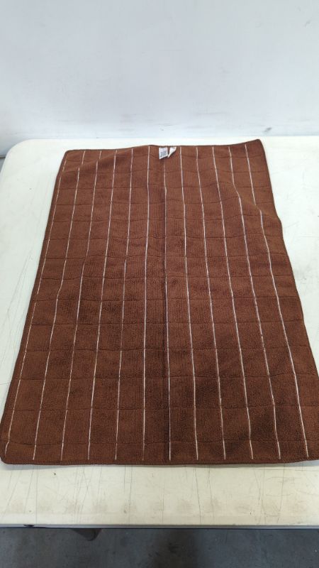 Photo 3 of Microfiber Dish Towels - Soft, Super Absorbent and Lint Free Kitchen Towels - 8 Pack (Lattice Designed Brown Colors) - 26 x 18 Inch
