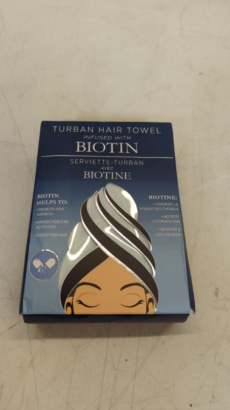 Photo 1 of Biotin Infused Hair Turban Towel by Studio Dry