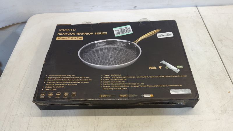 Photo 2 of imarku Non Stick Frying Pans, Nonstick Cast Iron Skillet, 12 Inch Nonstick Frying Pan