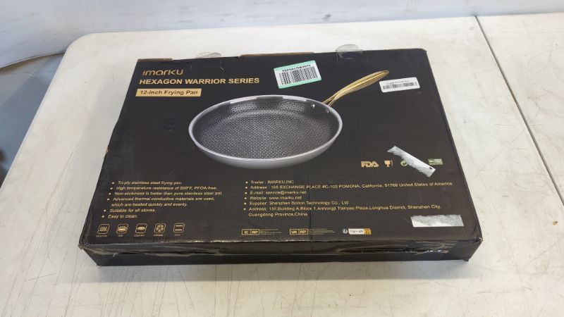 Photo 1 of imarku Non Stick Frying Pans, Nonstick Cast Iron Skillet, 12 Inch Nonstick Frying Pan