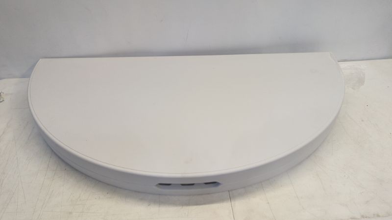 Photo 3 of LAKHOW 122YZ 4-Foot Round Bi-Fold White Plastic Event Folding Table with Handle, 48*48*29
