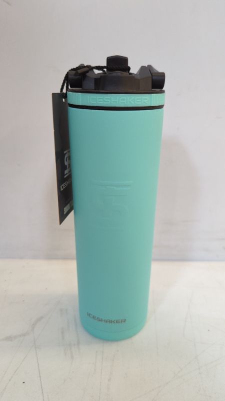 Photo 3 of Ice Shaker 20 Oz Sport Bottle, Stainless Steel Water Bottle with Straw Lid, As Seen on Shark Tank, Insulated Kids Water Bottle, Mint 20 oz Mint1011869342
