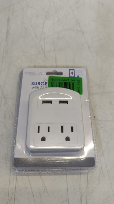 Photo 1 of Gabba Goods 3 Outlet Surge Protector with 2 USB Charging Ports, Dual USB Port 3 Wall Outlets Compatible with iPhone 13 12 11 Pro Max SE/XR/X iPad, Power Adapter for iPhone 13/12 13 Pro Max 13 Mini