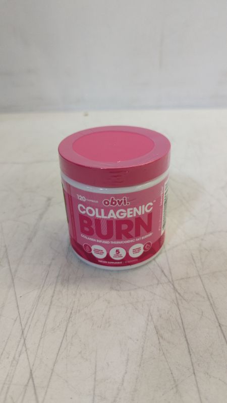 Photo 2 of Obvi - Collagen Burn Collagen Infused Thermogenic Fat Burner - 120 Capsules