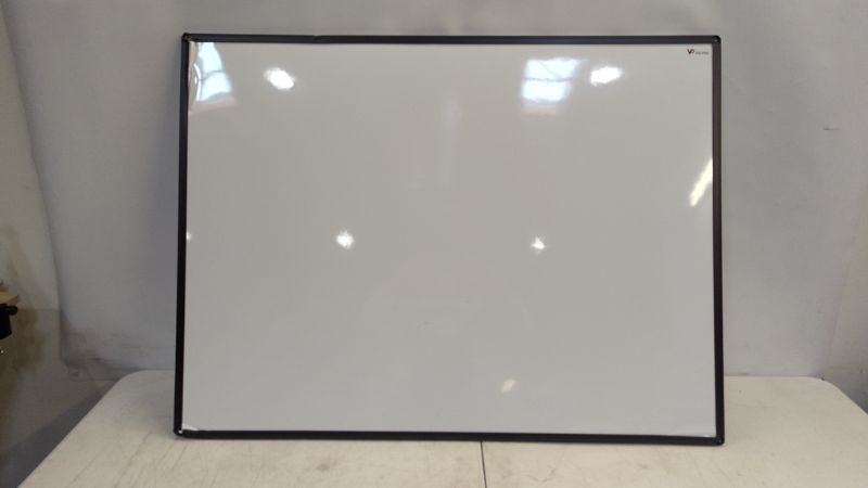 Photo 1 of VIZ-PRO Cat-Eye Magnetic Whiteboard / Dry Erase Board, 48 X 36 Inches, Silver Aluminium Frame