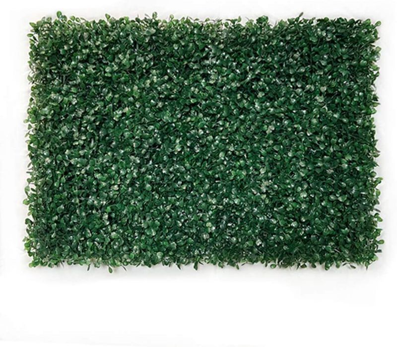 Photo 1 of 24" x16" Dark Green Artificial Fence Fence Panel Privacy Screen Lawn Floor Outdoor Indoor Use Garden Fence Backyard Home Decoration Beautification 10ct