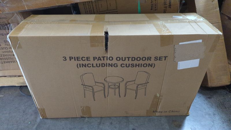 Photo 1 of 3 piece patio outdoor set red 