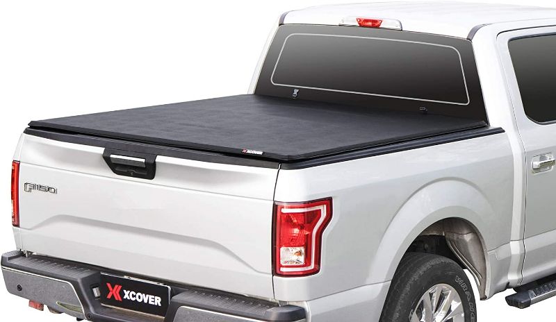 Photo 1 of X XCOVER Soft Locking Roll Up Truck Bed Tonneau Cover, Compatible with 2015-2023 F150, 2022-2023 F150 Lightning Pickup 5.6 Ft Bed
