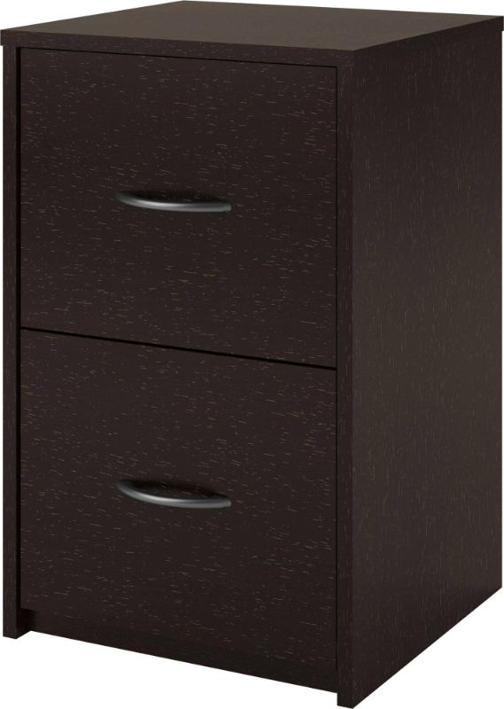 Photo 1 of 18 Deep 2-Drawer File Cabinet, Black