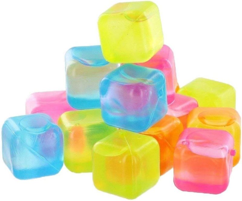 Photo 1 of 18 Reusable Ice Cube Freezable for All Kind of Drinks Cooling Cubes (Comes in Assorted Colors)

