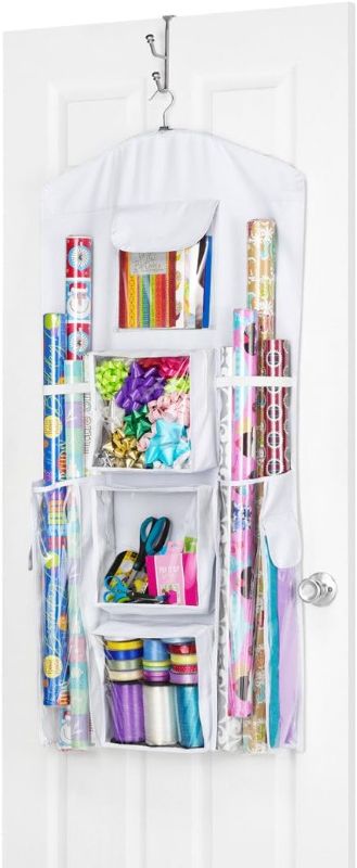 Photo 1 of Whitmor Gift Wrap Organizer, White
