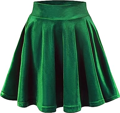 Photo 1 of Urban CoCo Women's Vintage Velvet Stretchy Mini Flared Skater Skirt XL
