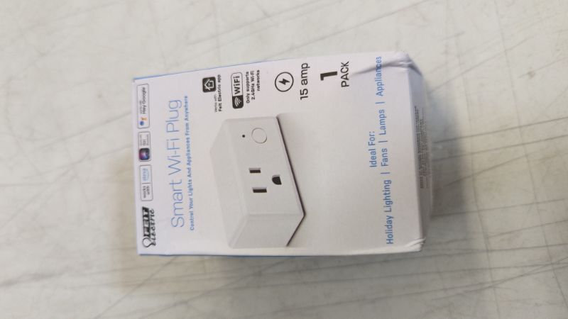 Photo 2 of Feit Electric Smart Plug, WiFi Plug Works with Alexa and Google Home, Indoor Plug, No Hub Required, 2.4Ghz Network, Remote Control from Anywhere, 15 AMP, Smart Outlet Plug, White