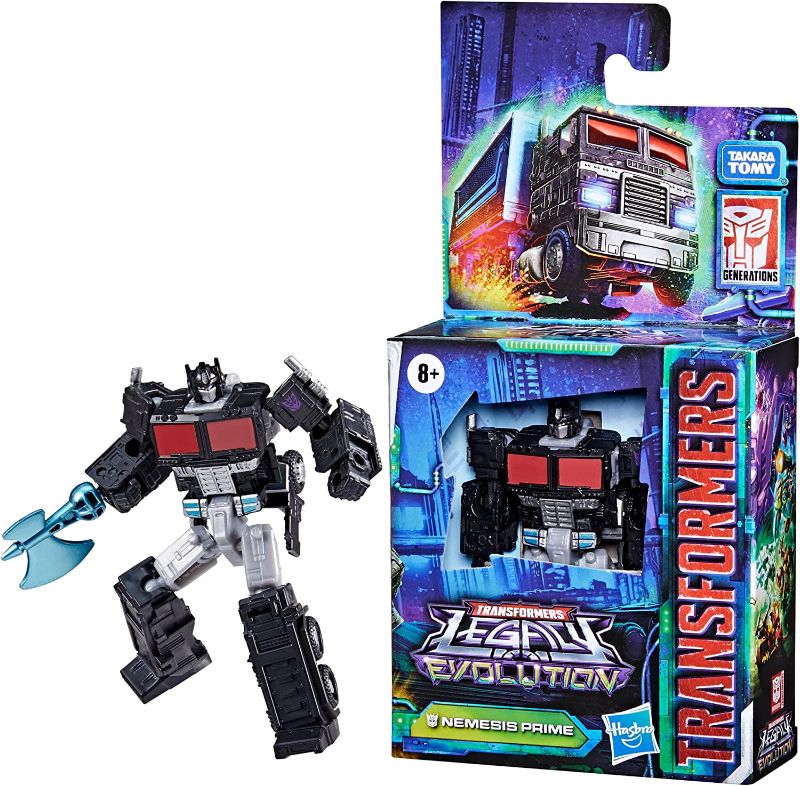 Photo 1 of Transformers Toys Legacy Evolution Core Nemesis Prime Toy, 3.5-inch, Action Figure for Boys and Girls Ages 8 and Up
