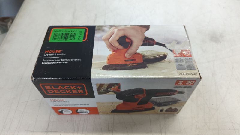 Photo 2 of BLACK+DECKER MOUSE 1.2 Amp Electric Detail Sander (BDEMS600)