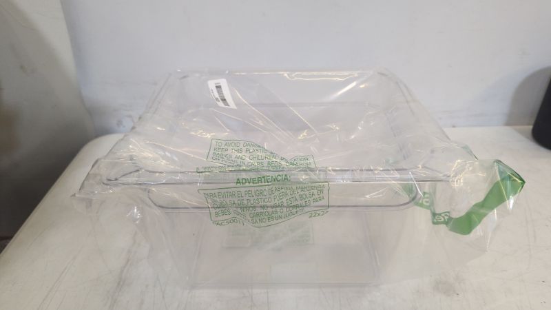 Photo 2 of Carlisle FoodService Products 10223B07 StorPlus Half Size Food Pan, Polycarbonate, 8" Deep, Clear