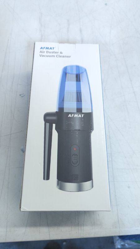 Photo 1 of AFMAT Cordless Air Duster, Mighty Air Blower & Vacuum 2-in-1, Powerful 60000RPM & 8000PA Electric Air Duster, Rechargeable Deep Clean Compressed Air for Computer Keyboard Electronics Fan Car Cleaning
