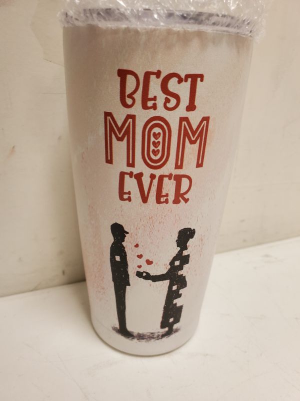 Photo 3 of COMOOO Mother's Day Gift Tumbler, Best Mom Ever 20oz Stainless Steel Tumbler, Gift Tumbler for Mother, Women, Wife from Son, Husband, Insulated Tumbler for Birthday