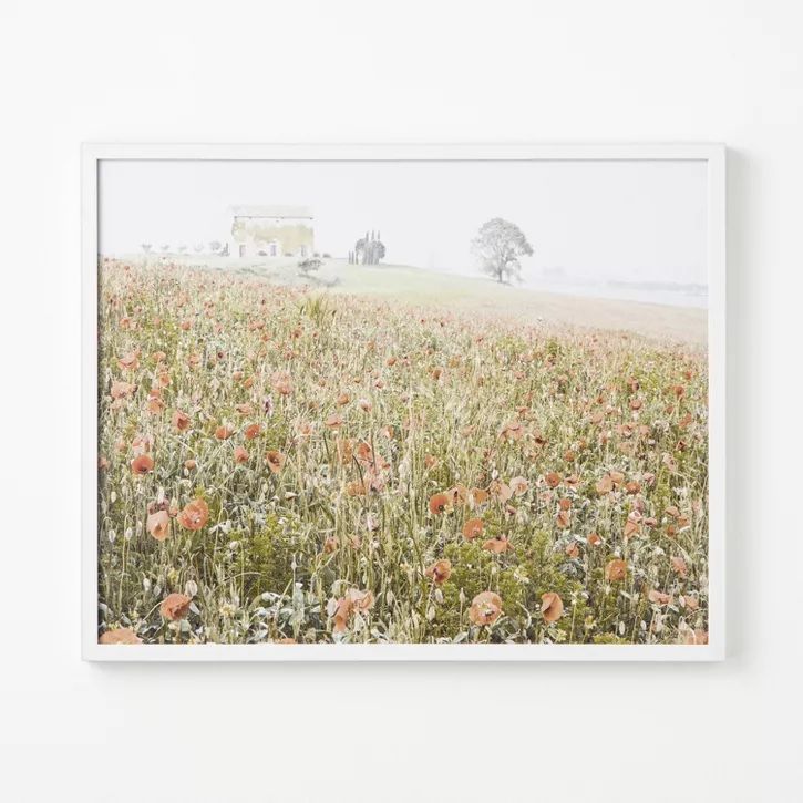 Photo 1 of 30" x 24" Wildflowers on the Hill Framed Under Plexiglass - Threshold designed with Studio McGee