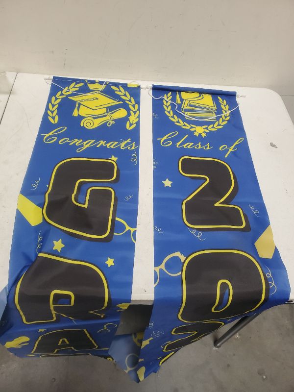 Photo 1 of 2023 Graduation Decoration Banners - Blue 