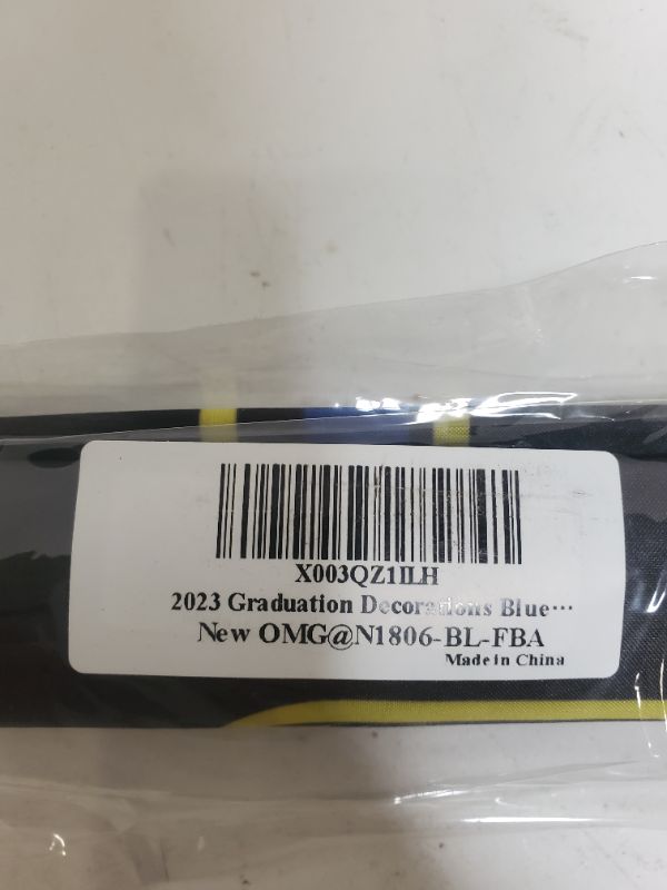 Photo 1 of 2023 Graduation Decoration Banners - Blue 