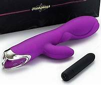 Photo 1 of PEAKPLAYS 2 PIECE SET - (IRENE SILICONE G STIMULATOR 7 MODES TAKES 2 AAA BATTERIES) +  (BLACK SILICONE EROTIC BULLET 1 SPEED TAKES 1AAA BATTERY)