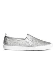 Photo 1 of  Toddler Sneakers for Girls Boys Slip On Canvas Walking Shoes ( Silver , 10m )