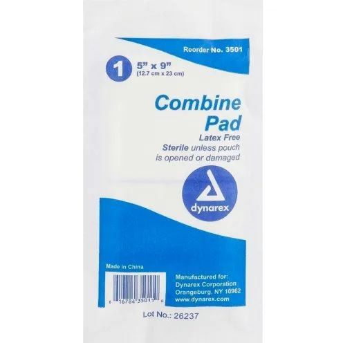 Photo 1 of Combine (ABD) Pads - 5" x 19" - 20 Pouches - Sterile - Medpride