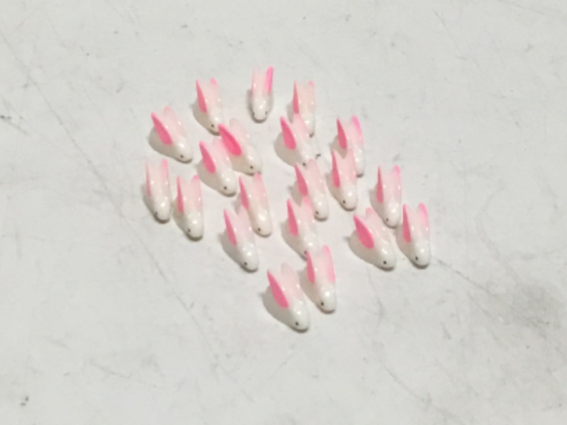 Photo 1 of Qunclay 300 Pcs Easter Miniature Rabbit Figurines Mini Resin Bunny for Easter Cute Fairy Garden Landscape DIY Ornaments Micro Mini Resin Animals for Moss Terrarium Crafts Home Plant Decoration