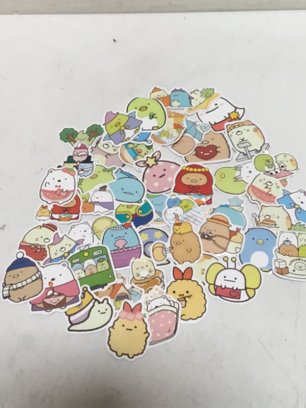 Photo 3 of 50 Pcs Kawaii Sumikogurashi Cartoon Stickers for Water Bottles Japanese Sumikogurashi Anime Laptop Stickers for Kids Girls Teens Water Bottles Luggage Decal (Kawaii)