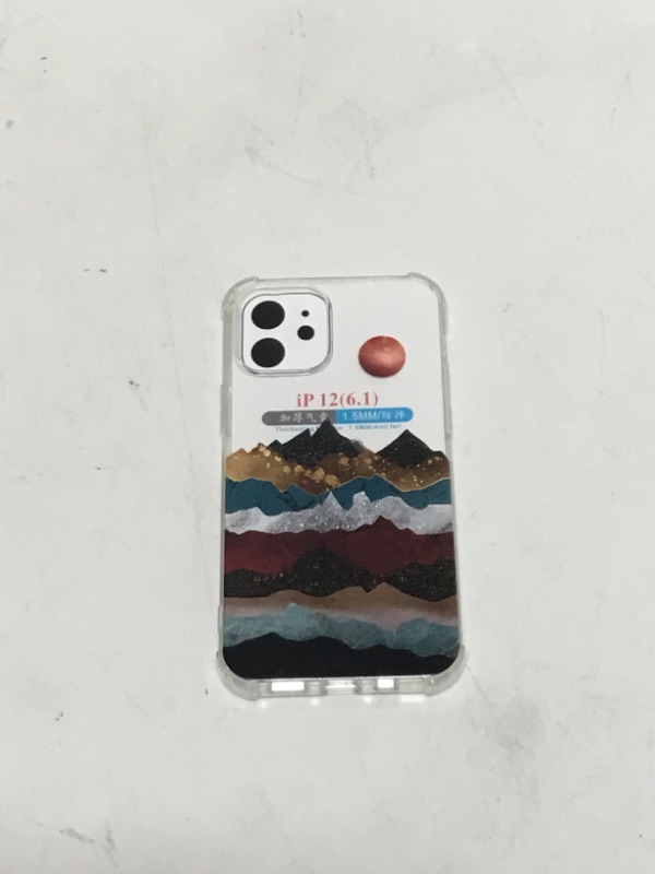 Photo 3 of Abstract Landscape Colorful Mountain Art Pattern Clear Phone Case Compatible with iPhone 11 Pro Max,Trendy Design TPU Bumper Case Support Wireless Charging
