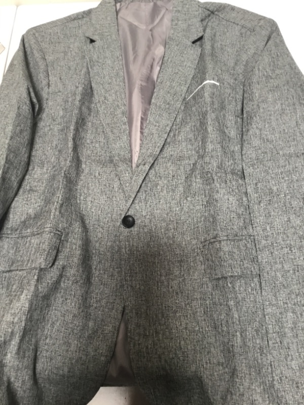 Photo 1 of JACKETOWN Men's Casual Suit Slim Fit Blazer Jackets Lightweight One Button Sports Coats 2XL  A-grey