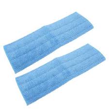 Photo 1 of set of 2 reusable microfiber mop pads