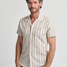 Photo 1 of Regular Fit Short Sleeve Linen Blended Men's Shirt (XXL)