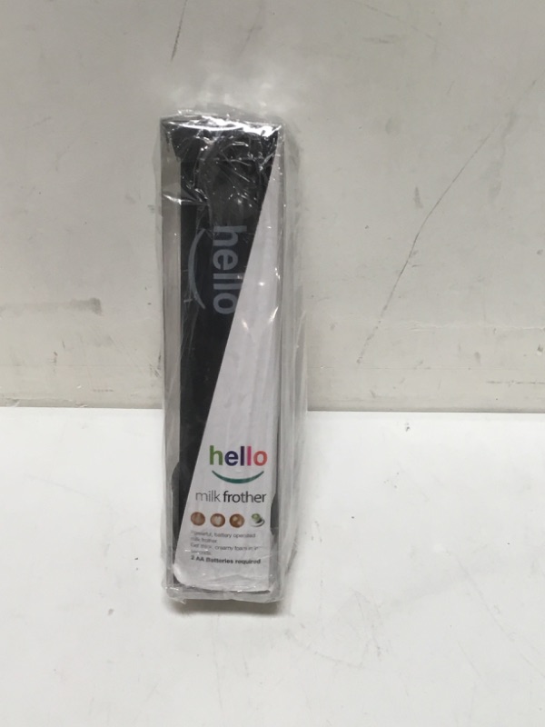 Photo 2 of MatchaDNA Hello Handheld Battery Operated Milk Frother with Double Whisk Head for Thick Frothed Milk, Black Black Milk Frother