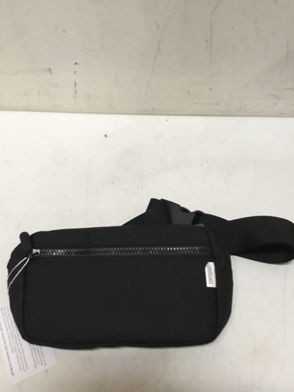 Photo 1 of Belt Bag with adjustable Strap Fanny Pack Women Men Fashion Waterproof Waist Pack Crossbody bag for Workout Running Traveling Hiking (with Rubber Zipper, Black) Black With Rubber Zipper