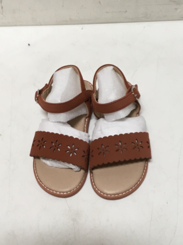 Photo 1 of THEE BRON Toddler GIrls Sandlals Brown Sandalias de Niña Pequeña(AA340,Brown/11M)