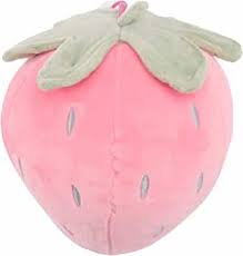 Photo 1 of Gadpiparty Strawberry Throw Pillow Plush Toy Fruit Filled Toy Sofa Decorative Pillow Bed Pillow for Kids Girls Gifts 40Cm Pink
