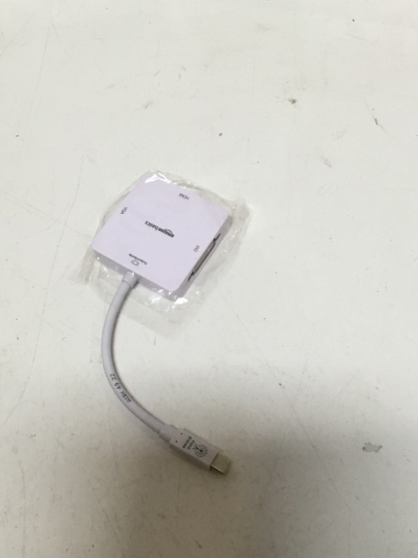 Photo 3 of Amazon Basics Mini DisplayPort (Thunderbolt 2) to HDMI DVI VGA Adapter - White White 1-Pack