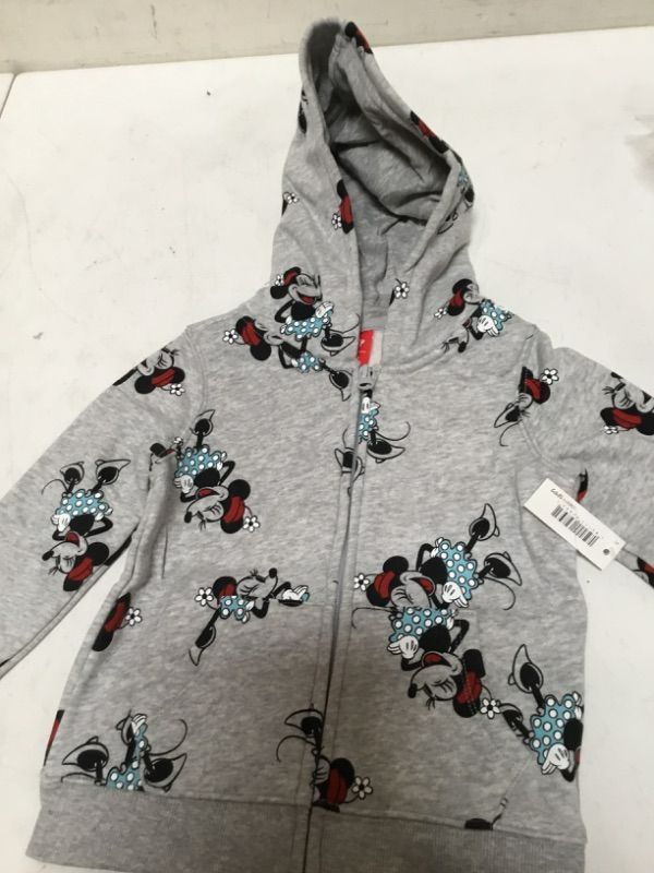 Photo 2 of  Essentials Disney  Marvel  Star Wars  Princess Toddler Girls' Fleece Zip-Up Hoodie Sweatshirts, Minnie Icons, 4T