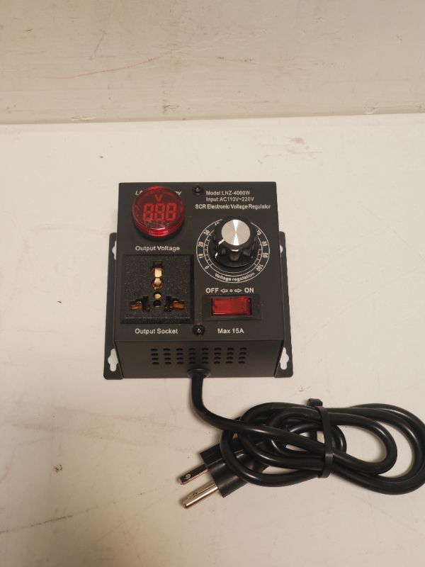 Photo 2 of L & Z TECHNOLOGY Variable Speed Controller - MODEL: LNZ-4000W