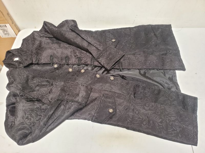 Photo 1 of Black Brocade Coat SIZE XL 