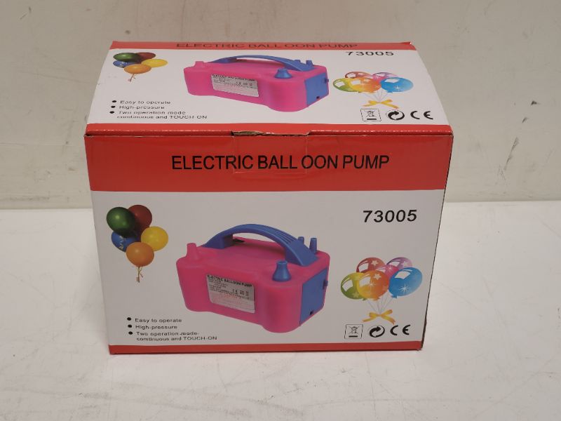 Photo 2 of AGPTEK Electric Air Balloon Pump, 110V 600W Rose Red Portable Dual Nozzle Inflator/Blower for Party Decoration