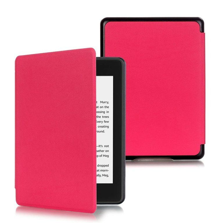 Photo 1 of  E-Reader Sleeve Auto Wake/Sleep 6 Inch Folio Cover PU Leather Smart Case Magnetic ROSE RED