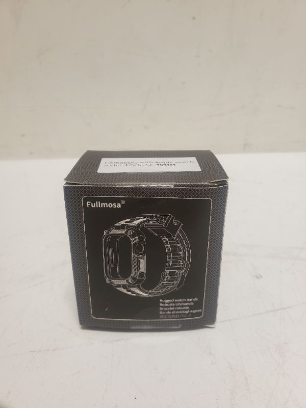 Photo 2 of FULLMOSA COMPATIBLE WITH APPLE WATCH SERIES 8/7/6/5/4/SE2/SE , BLACK